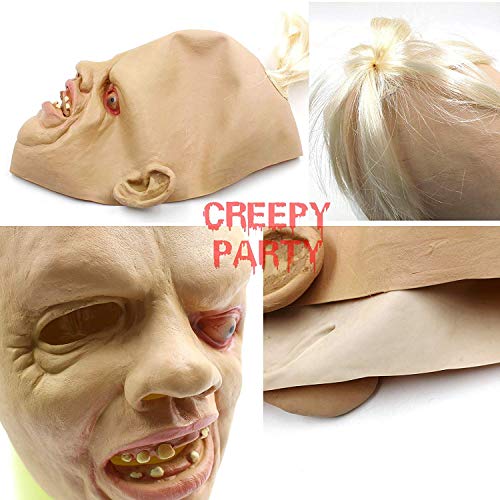 CreepyParty Halloween Kostüm Party Latex Menschliche Kopfmasken Goonies Sloth - 4