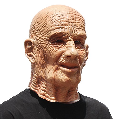 PartyHop - Der Alte Mann Maske - Realistische Halloween Latex Der Mit Gesichtsmaske