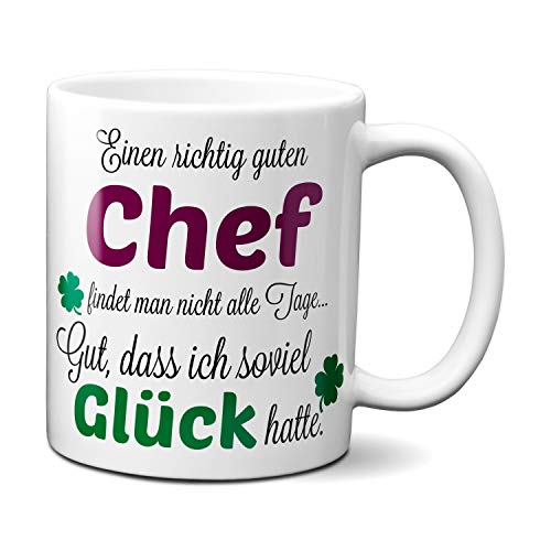 Einen richtig guten Chef - Danke sagen auf eine besondere Art. Tasse mit Spruch Kaffee Becher Geschenk Firma Job Arbeit Bester Chef