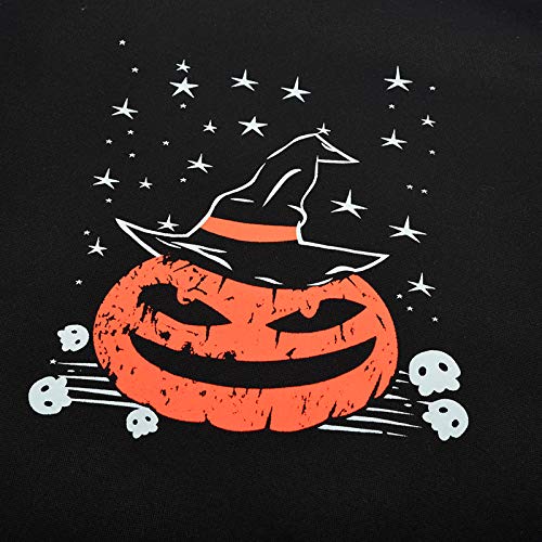 TWIFER Halloween Kostüme Party Skew Neck Pumpkin Damen Sweatshirt Jumper Pullover Sweater - 3