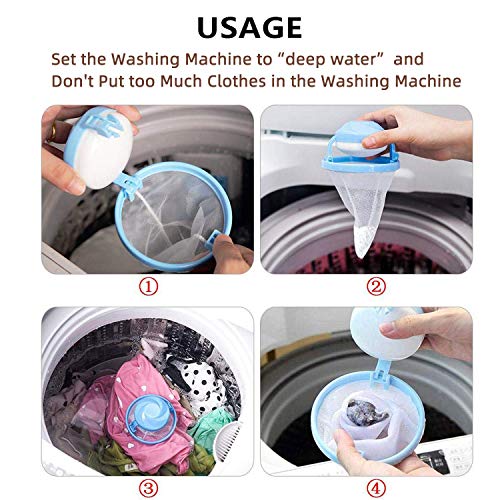 Waschmaschine Fussel-Filter Beutel – Fängt Tierhaare, Haare und Fusselen auf - 3