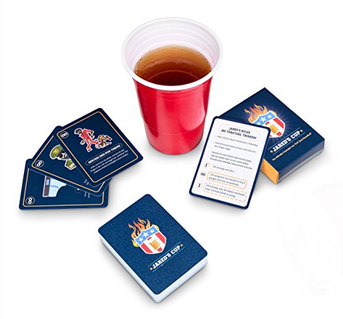 Evil Jared Hasselhoff Trinkspiel | Partyspiel | JARED’S Cup – Das Offizielle Party-Kartenspiel | 100% wasserfeste Spielkarten aus flexiblem Polymer - 2