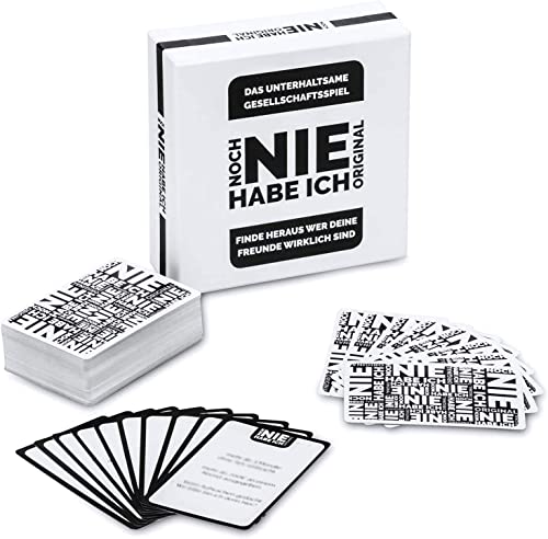 Noch Nie Habe Ich Trinkspiel Kartenspiel – Never Ever Have I deutsche Version Gesellschaftsspiel; 2-12 Spieler; XXL Fassung mit 300 Fragen - 2