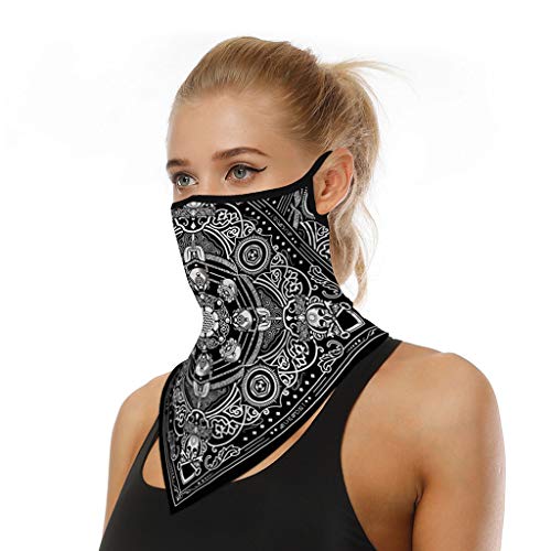 riou Face Shield Multifunktionstuch Motorrad Mundschutz Halstuch Bandana Schlauchschal für Damen Herren