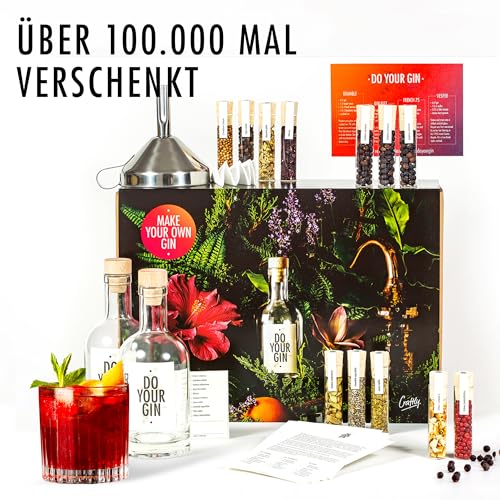 DO YOUR GIN | DIY Gin-Set – für zu Hause oder als Geschenk | Bekannt aus Sat1, Vogue, Spiegel | 12 Botanicals im Glas | Craft Gin zum Selber-Machen - 2