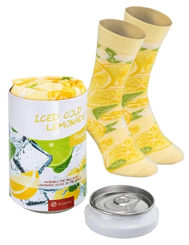 Rainbow Socks - Damen Herren Lustige Dose Kalte Limonade Socken - 1 Paar - Größen 41-46