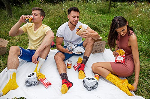 Rainbow Socks – Damen Herren Lustige Meal Socks Box Geschenk- 5 Paar – Pommes Frites Burger Bier – Größen 41-46 - 8