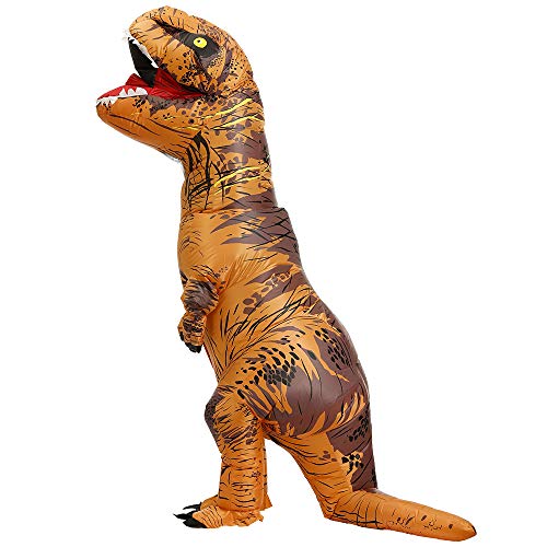 JASHKE Trex Kostüm Aufblasbare Kostüme Tyrannosaurus Rex Anzug Dinosaurier Kostüm Erwachsene Karneval Party Dino Kostüm Männer Frauen - 4