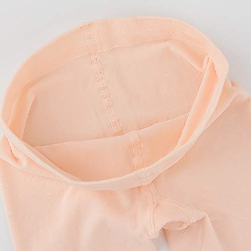 Soudittur Ballett Strumpfhose für Mädchen und Damen mit Fuß Ultra-Stretch, 1 Paar Ballett Rosa, Gr.- M (125-140 cm) - 6