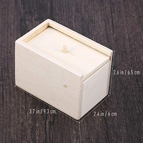 STOBOK Spinne Überraschung Streich Holz Angst Box Witz Spielzeug Narren Day Box für Erwachsene Kinder (White Board, Spinne) - 4