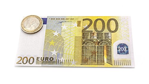 Cashbricks 7 x 25 Spielgeld Euro Scheine Set Scheine verkleinert auf 75% - 3