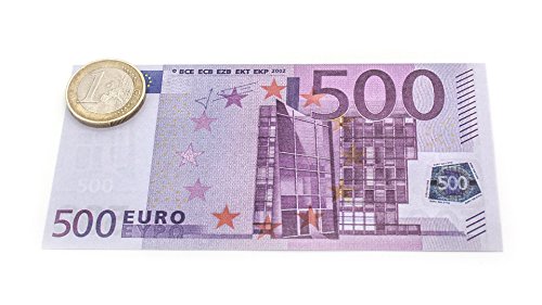 Cashbricks 7 x 25 Spielgeld Euro Scheine Set Scheine verkleinert auf 75% - 8