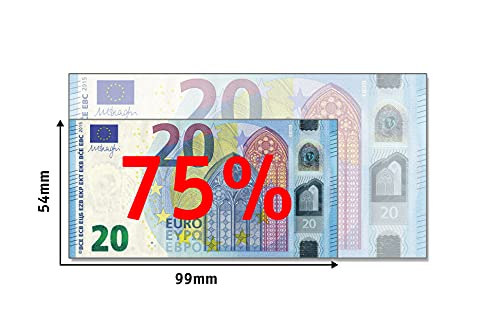 Cashbricks 100 x €20 (Neu 2015) Euro Spielgeld Scheine – verkleinert – 75% Größe - 3