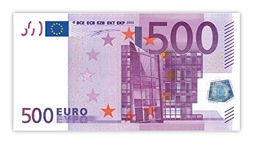 Litfax GmbH 500€ Euroschein / Euro-Geldscheine 203x103 mm / banderoliert, je Pack. 75 Stück