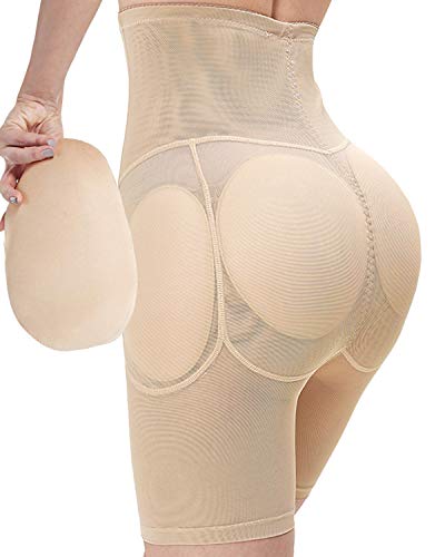 shilijia Damen Push Up Po Butt Lifter Padded Höschen Unterwäsche Nahtlose Shapewear Hip Enhancer mit Form Polster Seamless Panty