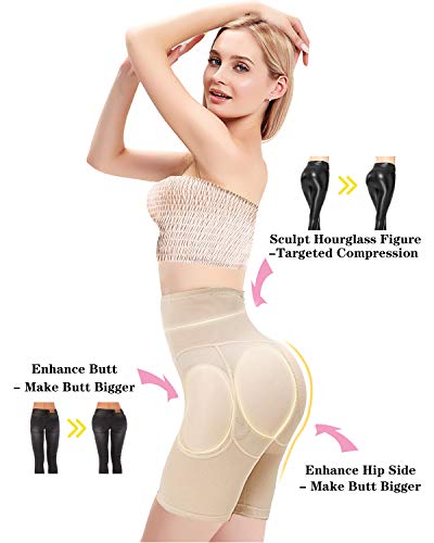 shilijia Damen Push Up Po Butt Lifter Padded Höschen Unterwäsche Nahtlose Shapewear Hip Enhancer mit Form Polster Seamless Panty - 3