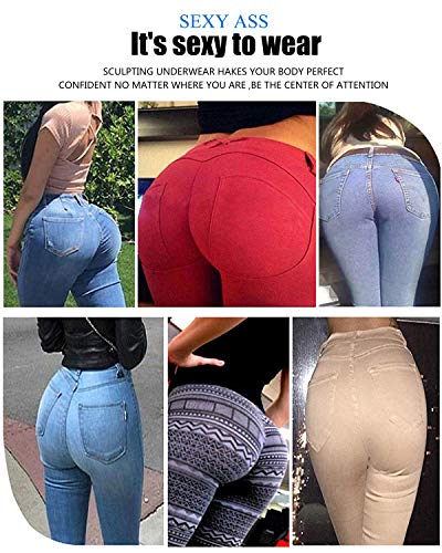 shilijia Damen Push Up Po Butt Lifter Padded Höschen Unterwäsche Nahtlose Shapewear Hip Enhancer mit Form Polster Seamless Panty - 7