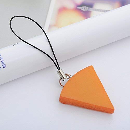 EQLEF Freundschafts Schlüsselanhänger Pizza Anhänger Schlüsselanhänger Gürtelschnalle Geldbörse Tasche Charm Key Schmuck Ornamente (7 Stück) - 2