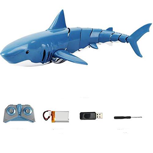 RC Shark Boat Toy, Simulation Ferngesteuertes Shark Boat Für Schwimmbäder, 2,4 GHz Elektrischer Rennhai, Badezimmerspielzeug, Realistischer Jumbo-Großer Weißer Hai – Pädagogisches Spielzeug - 2