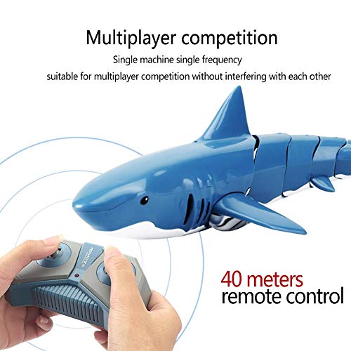 RC Shark Boat Toy, Simulation Ferngesteuertes Shark Boat Für Schwimmbäder, 2,4 GHz Elektrischer Rennhai, Badezimmerspielzeug, Realistischer Jumbo-Großer Weißer Hai – Pädagogisches Spielzeug - 4