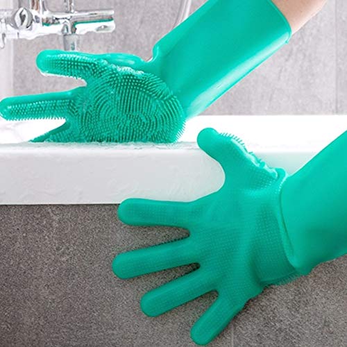 Innovative Erfindung -Küchenschwamm ALL-IN-ONE Silikon Handschuhe für die einfache Reinigung - 5