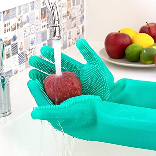 Innovative Erfindung -Küchenschwamm ALL-IN-ONE Silikon Handschuhe für die einfache Reinigung - 7