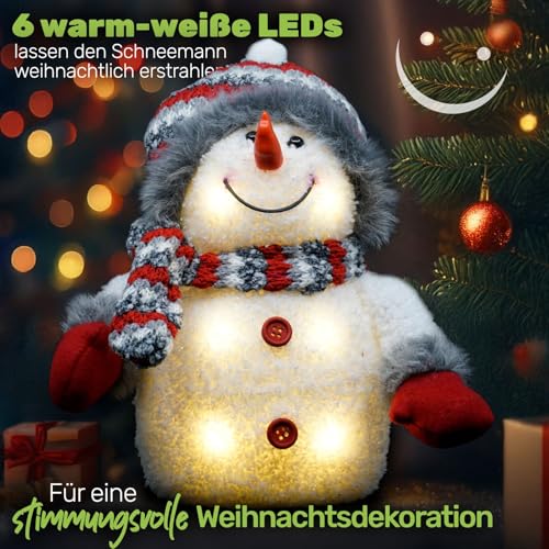 Gravidus dekorativer Schneemann mit LED-Beleuchtung - 2