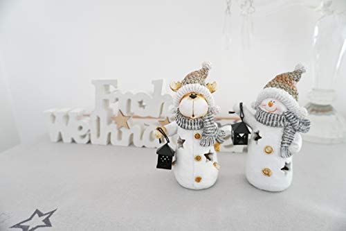 khevga Weihnachts-Deko: LED-Figuren Weihnachten Schneemann-Figur und Elch im Set - 7