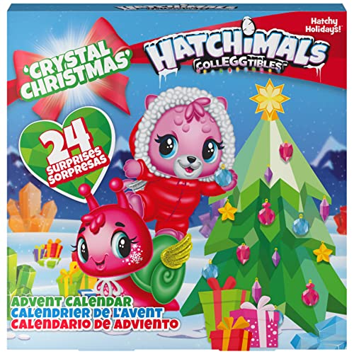 Hatchimals 6044284 - CollEGGtibles Crystal Christmas - Adventskalender mit 15 exklusiven Sammelfiguren und mehr als 24 Überraschungen