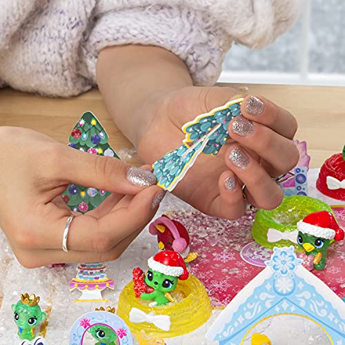 Hatchimals 6044284 – CollEGGtibles Crystal Christmas – Adventskalender mit 15 exklusiven Sammelfiguren und mehr als 24 Überraschungen - 6