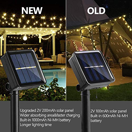 50 LED Solar Lichterkette für #Verlobungsfeier, #Gartenparty # Balkon, Leuchtmodi - 4