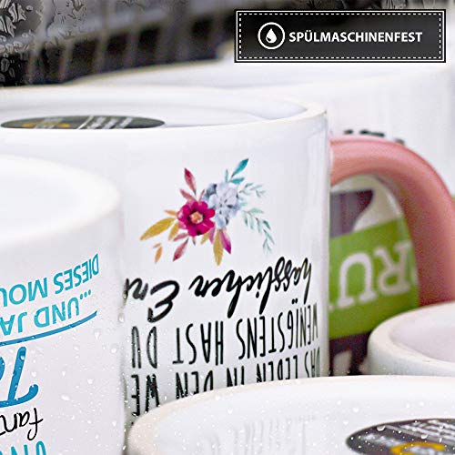 Tasse mit Spruch für die Weltliebste Schwiegermama – Kaffeetasse/Familie/Geschenk-Idee/Mug/Cup/Innen & Henkel Rosa - 5