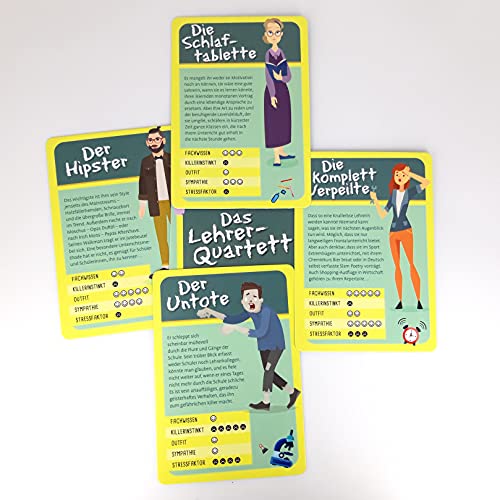Das Lehrer-Quartett: Mit 32 Lehrertypen von der Öko-Tussi bis zum verkannten Genie - 5