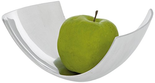 Kare Design Schale Elegante, schöne und moderne Dekoschale in minimalstischem Stil, Obstschale Aluminium, (H/B/T) 10x18x13cm