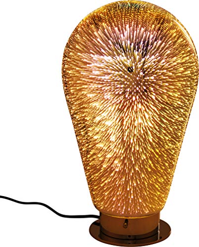 Kare Design Tischleuchte Firework Bulb, Moderne, große Tischlampe, Nachttischlampe, Lampe, Leuchte für den Tisch oder die Kommode, (H/B/T) 40x24x24cm