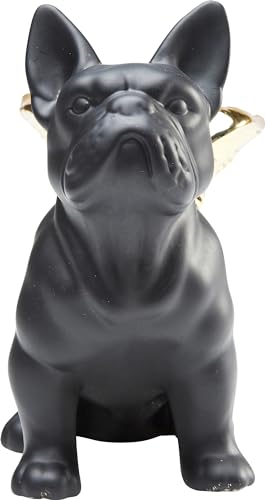 Kare Design Figur Sitting Angel Dog Deko, gold-schwarz - 5