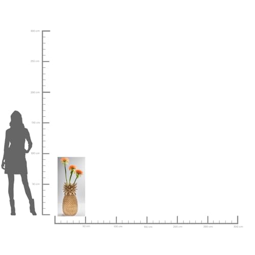 Kare Design Vase Pineapple 50cm, große, goldene Blumenvase, dekorative Ananas – Vase in Gold, Dekovase Gold Tisch, Sideboard (H/B/T) 49,5×24,5×24,5 - 3