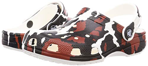 Crocs Unisex Erwachsene Classic Animal Print Clog SandalenGrau M10 / W12 - 7