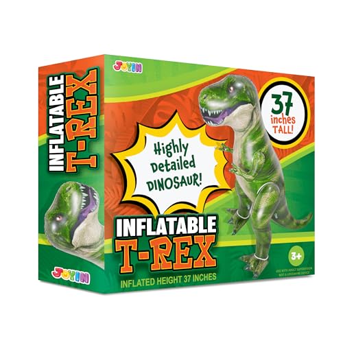 JOYIN 121cm Dinosaurier aufblasbar, Tyrannosaurus Rex aufblasbares Dinosaurierspielzeug für Halloween Party Dekoration Dino Geburtstagsfeiergeschenk für Kinder und Erwachsene - 7