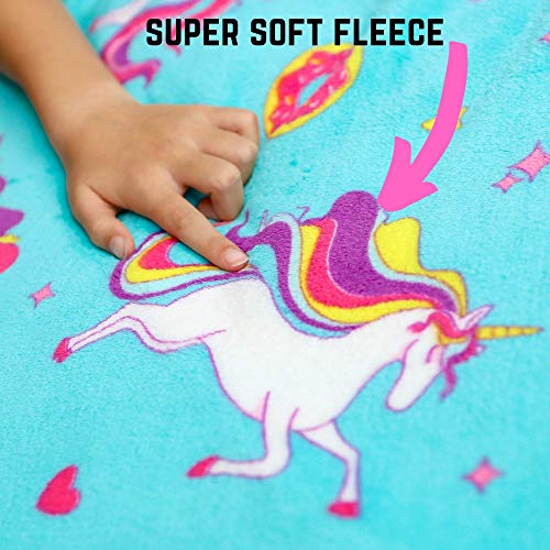 Einhorn Kuscheldecke extra weiche und flauschig - 6