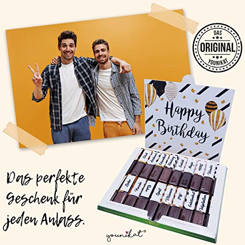 Aufkleber-Set passend für Merci Schokolade zum Geburtstag mit vorgedruckten und blanko Aufklebern I selbstklebend I kreative Geschenk-Idee I Individuell I ohne Schokolade I dv_786 - 6