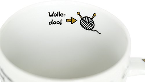 Sheepworld 45135 Tasse mit Spruch Ohne Oma ist alles doof, Porzellan, Geschenk Oma, 45 cl - 4