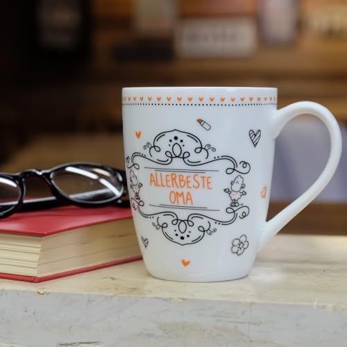 Sheepworld 59264 Lieblingstasse Allerbeste Oma, Porzellan-Tasse, mit Geschenk-Anhänger - 2