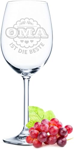 Leonardo Weingläser Oma ist die Beste & Opa ist der Beste im Set – Geschenk für Oma & Opa – Großeltern - 2