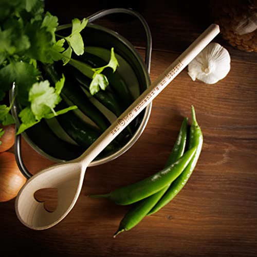 Spruchreif PREMIUM QUALITÄT 100% EMOTIONAL Kochlöffel Holz · Kochlöffel mit Gravur · Holzkochlöffel · Holzlöffel · Küchenhelfer · Küchendeko · Geschenke für Oma · Geschenke für Mama - 3