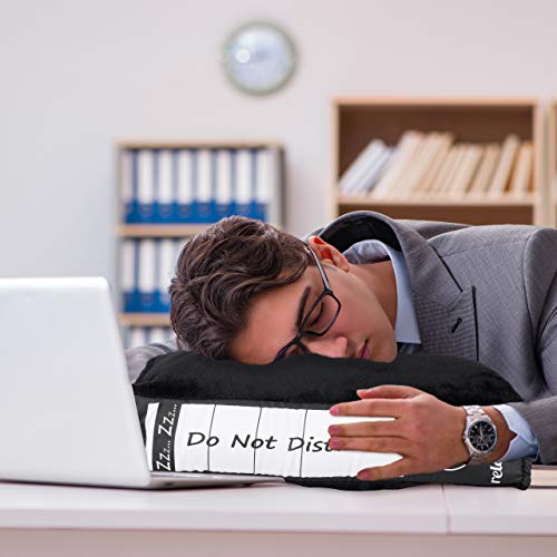 Relaxdays Bürokissen, Aktenordner-Optik, Plüschkissen f. Power Nap im Büro, Geschenkidee f. Kollegen, HBT 7 x 31 x 28 cm - 2