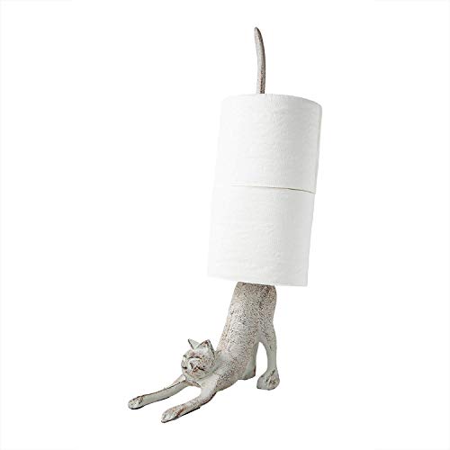 Liebe Yoga Katze als dekorativer Papierrollenhalter oder Toilettenpapierhalter. - 2