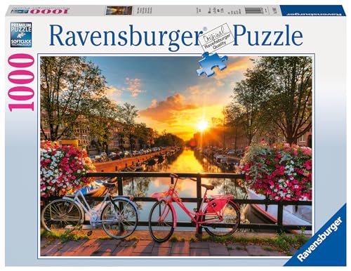 Ravensburger Puzzle 1000 Teile Fahrräder in Amsterdam, Farbenfrohes Puzzle für Erwachsene und Kinder ab 14 Jahren - 2