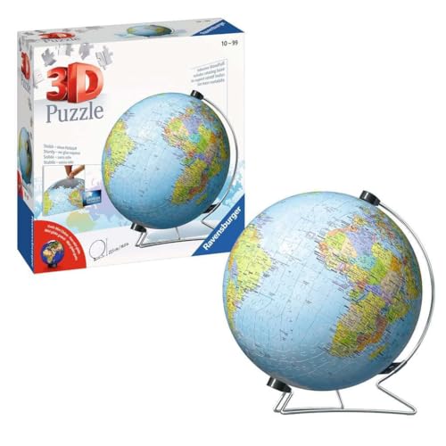 Ravensburger 3D Puzzle 11159 – Globus in deutscher Sprache – 540 Teile - 3