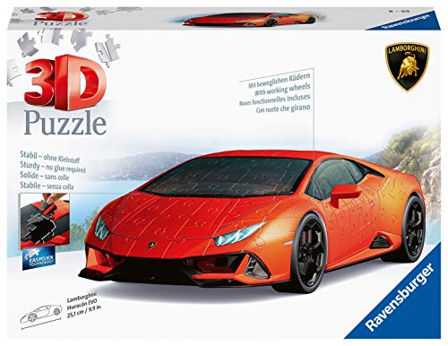 Ravensburger 3D Puzzle Lamborghini Huracán EVO – 3D Puzzle für Erwachsene und Kinder ab 8 Jahren, Modellauto, Modellbau ganz ohne Kleber - 2